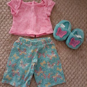 American Girl Doll Clothes & Butterfly Slippers